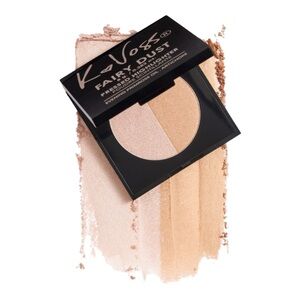 K Voss Fairy Dust Pressed Highlighter Two Tone Deluxe Palette